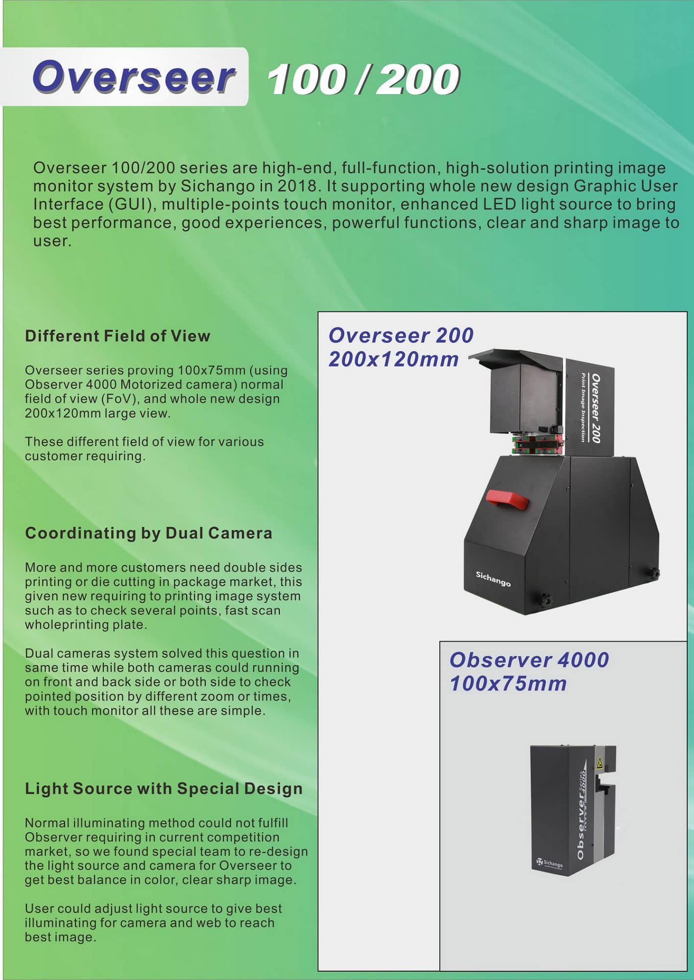 Cámara de gran tamaño con vista panorámica Inspección de banda por video Impresión flexográfica UV Cámara de gran tamaño con vista panorámica Inspección de banda por video Impresión flexográfica UV